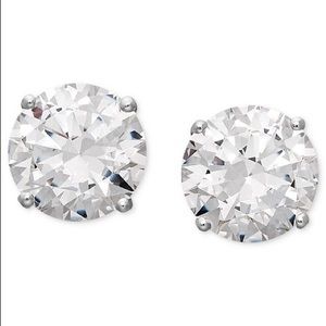 Swarovski Crystal Silver Dangle Earrings